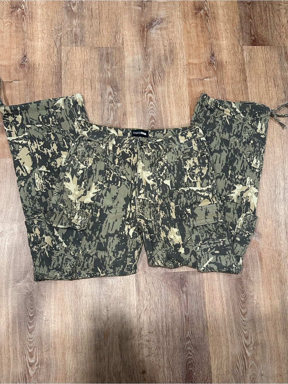 Fashion Nova Topanga Camo Cargo Pant - Picture 2 of 7